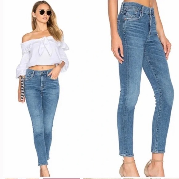 Agolde Denim - Agolde Sophie High Rise Skinny Crop Jeans in Adore Sz 27